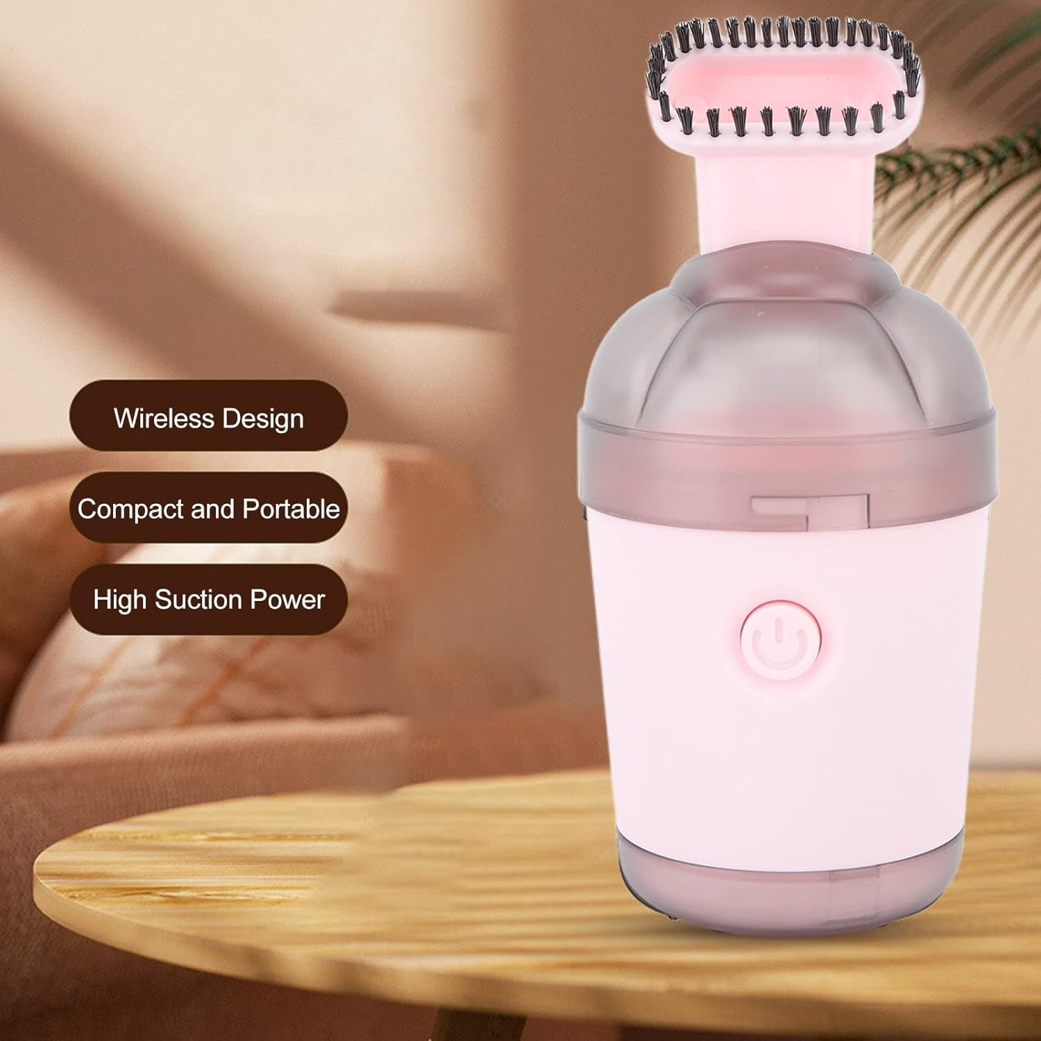 2 in 1 Mini Vacuum Cleaner with Brush Attachment (1 pc)