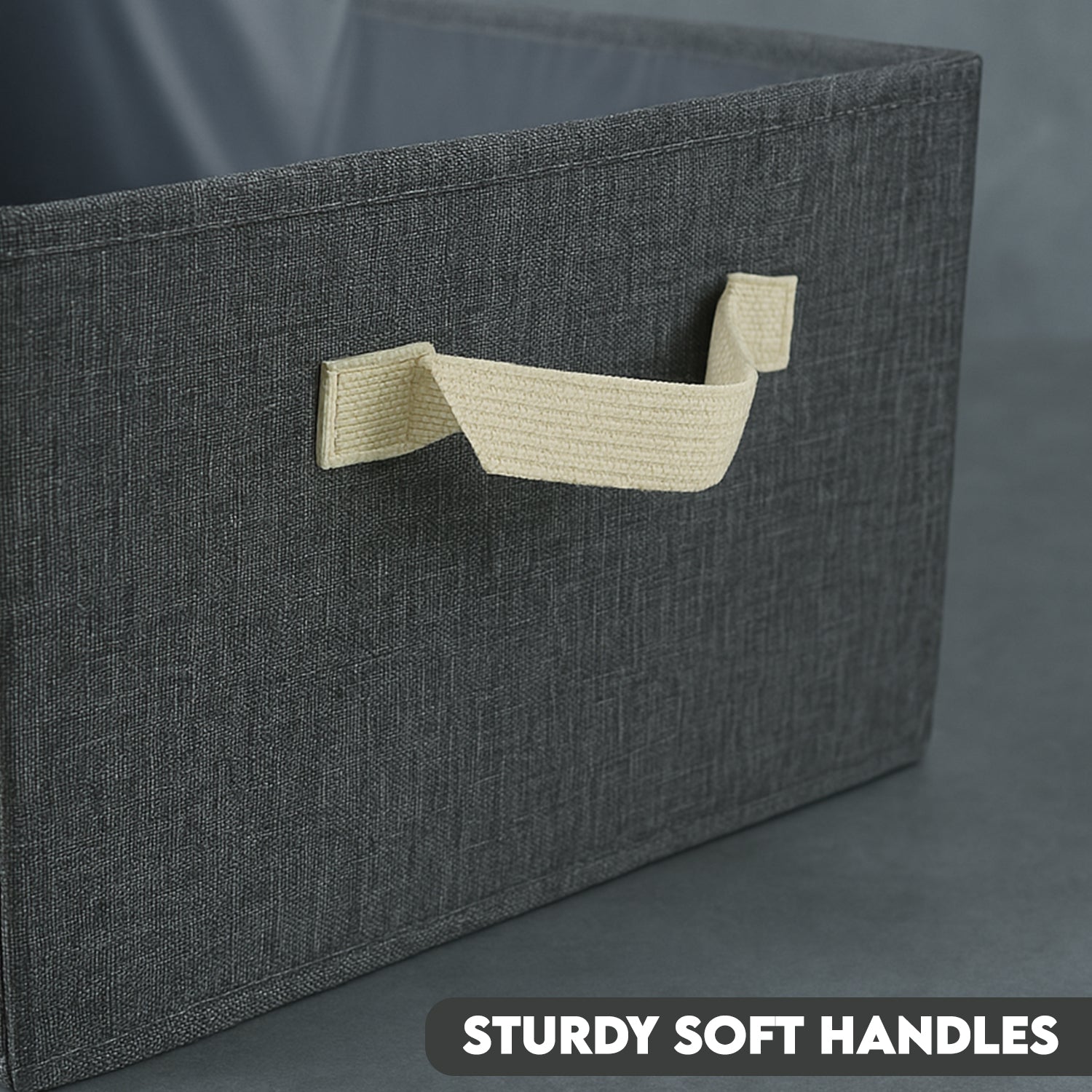 FOLDABLE CLOTH STORAGE BOX WITH HANDLES (47Ã—28 CM)