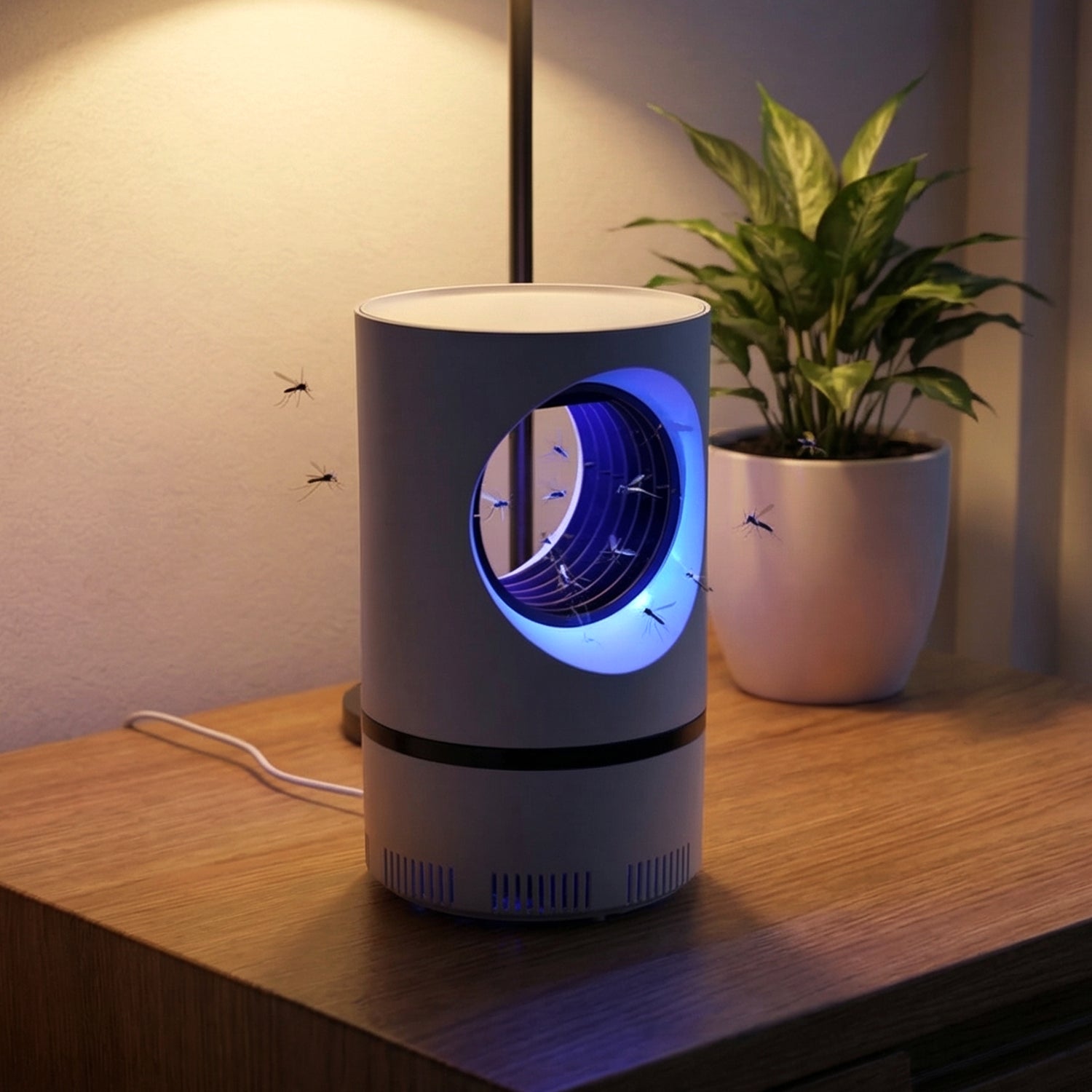 USB Powered Electric Mosquito Killer Lamp with UV Light (1 Pc)