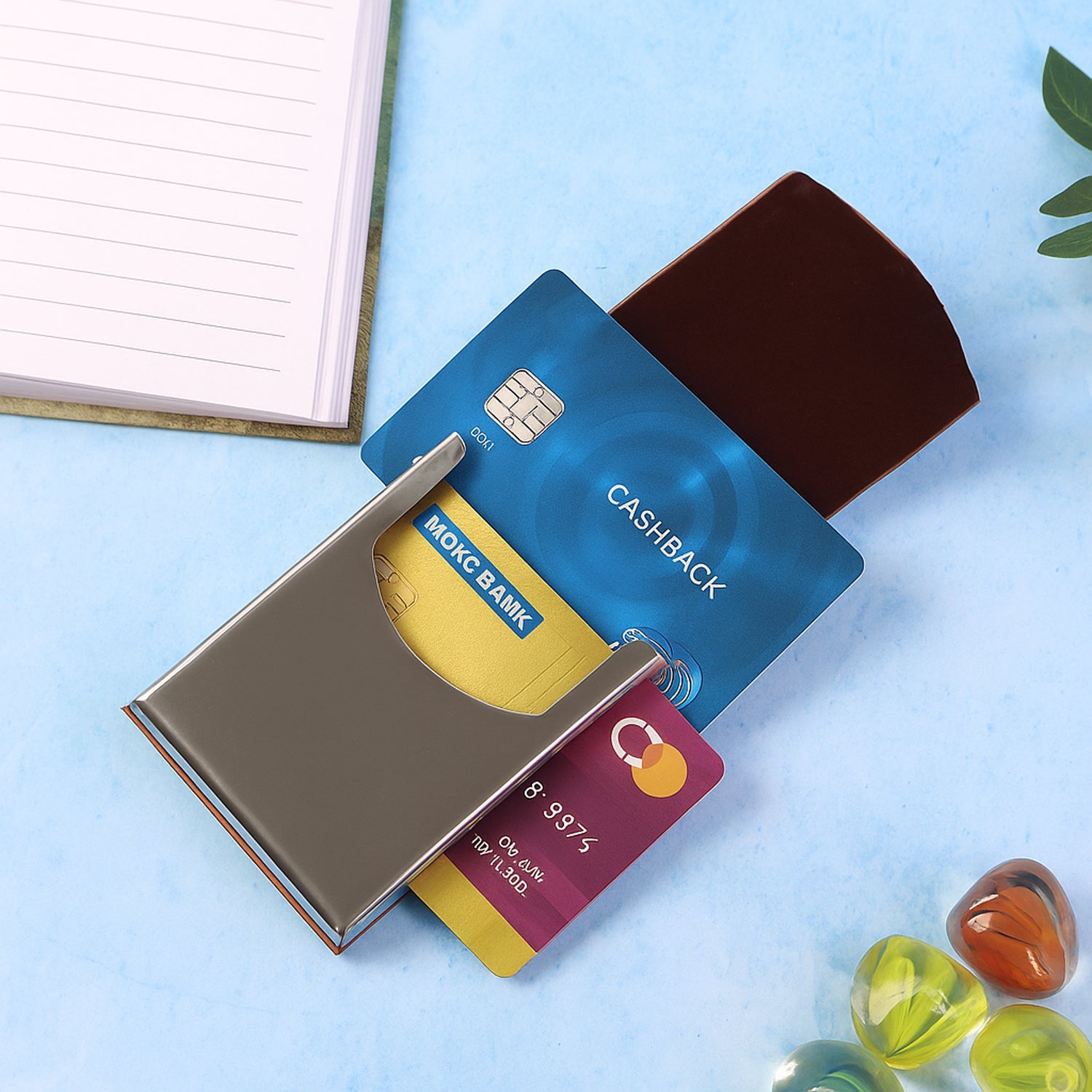 Premium Leather Finish Visiting Card Holder (1 Pc)