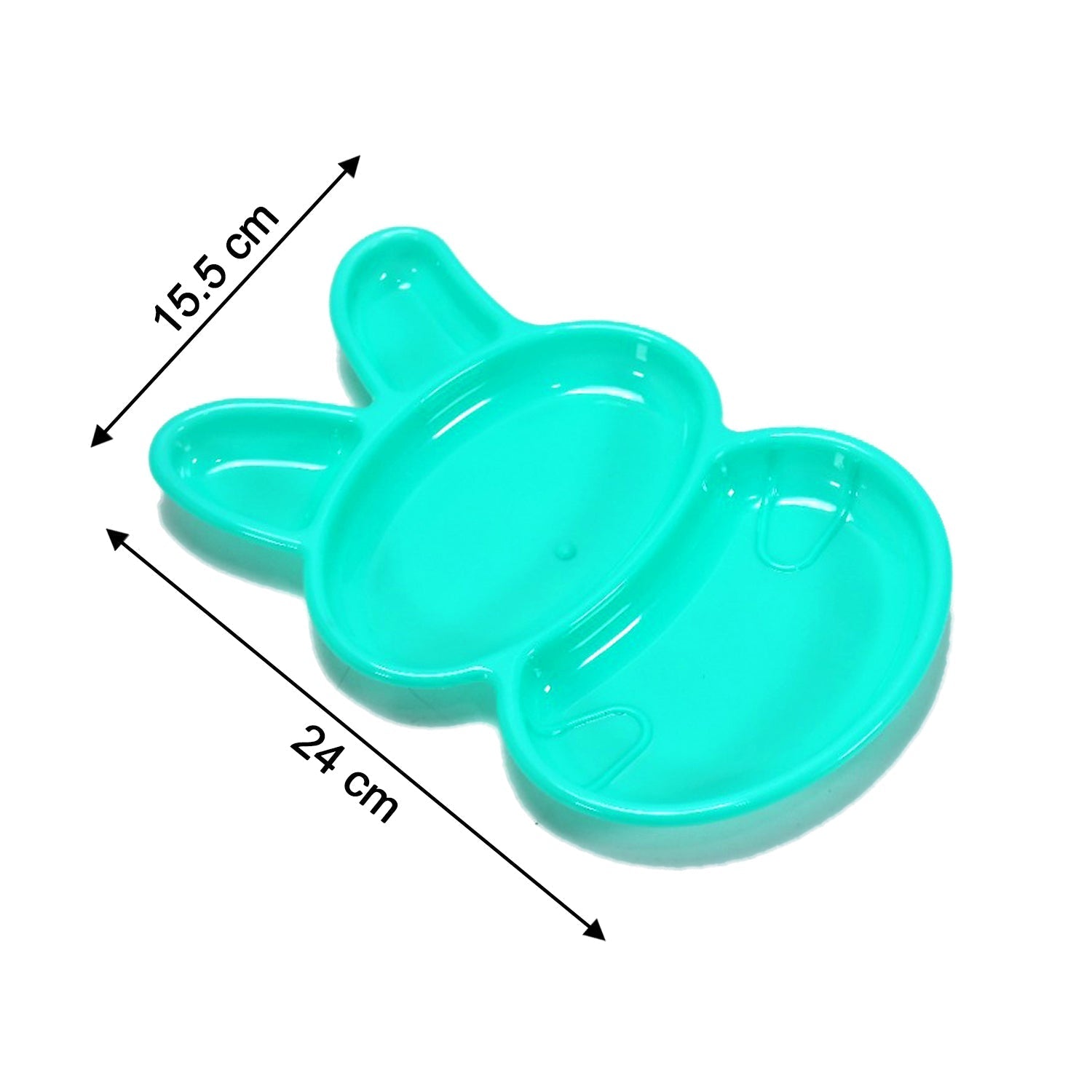 7101 Rabbit Shape Dish 6 pcs For Kids (multicolor) DeoDap