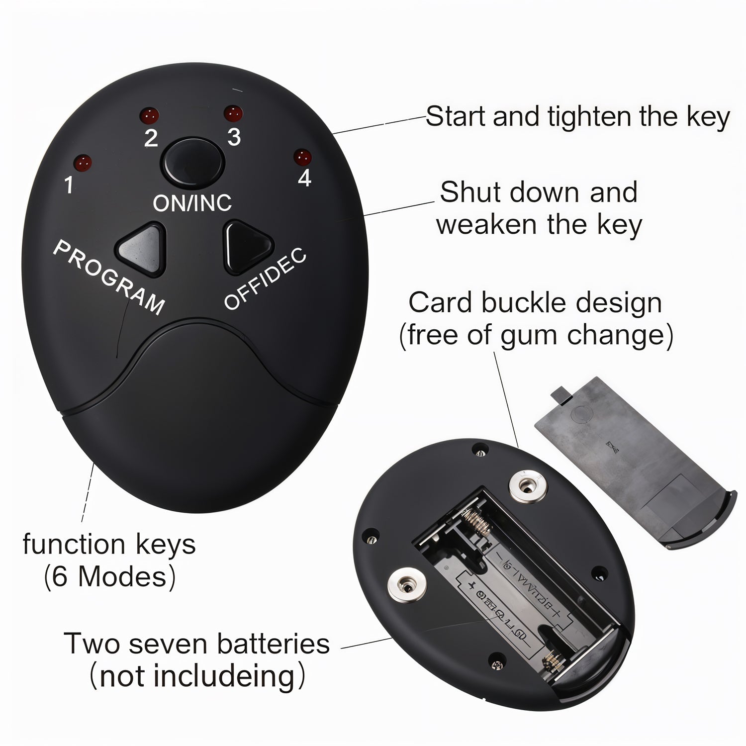 Wireless 6-Pack Abs Stimulator â€“ Rechargeable Vibrating Muscle Exerciser & Body Massager for Abdominal Training