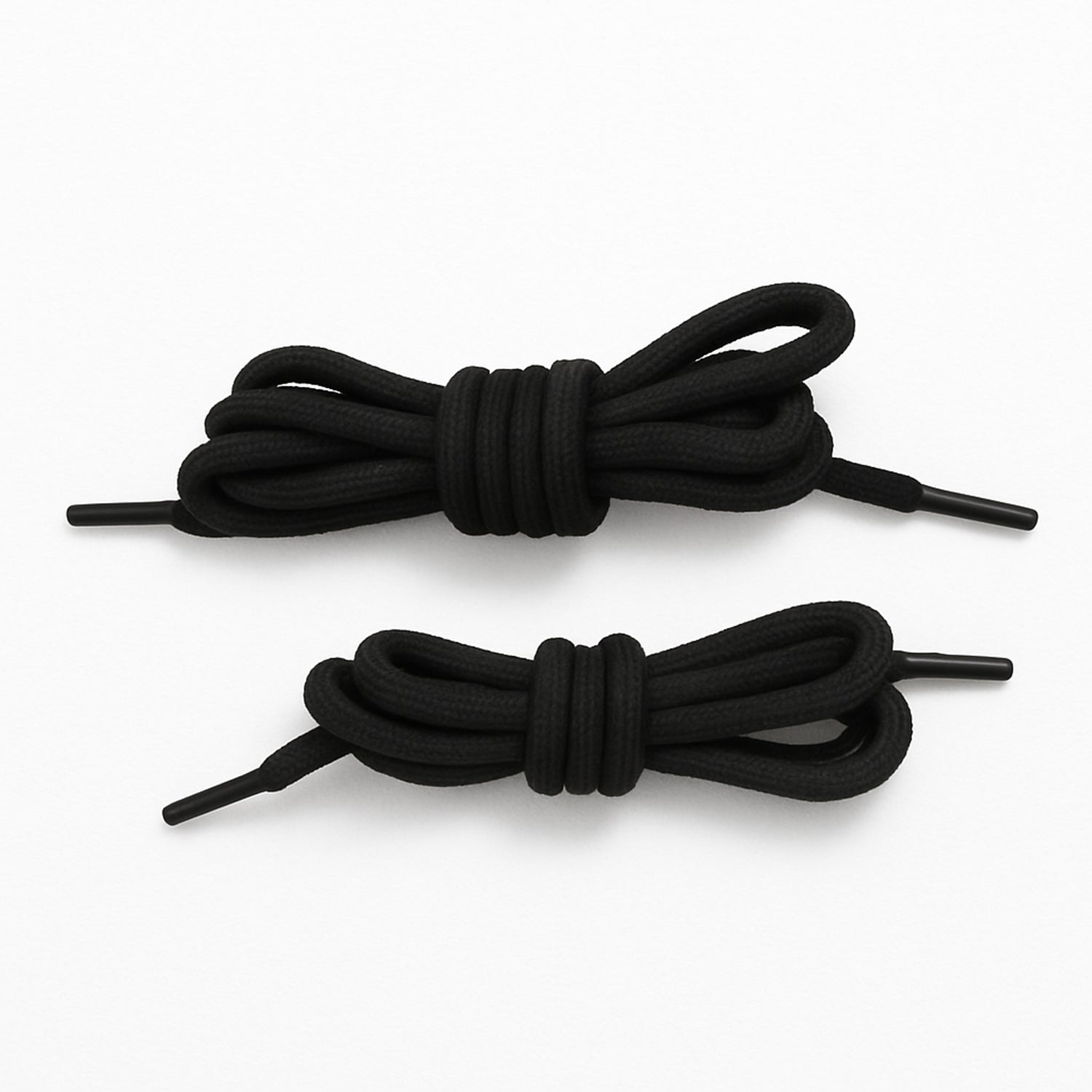 Colorful shoe laces laid out flat