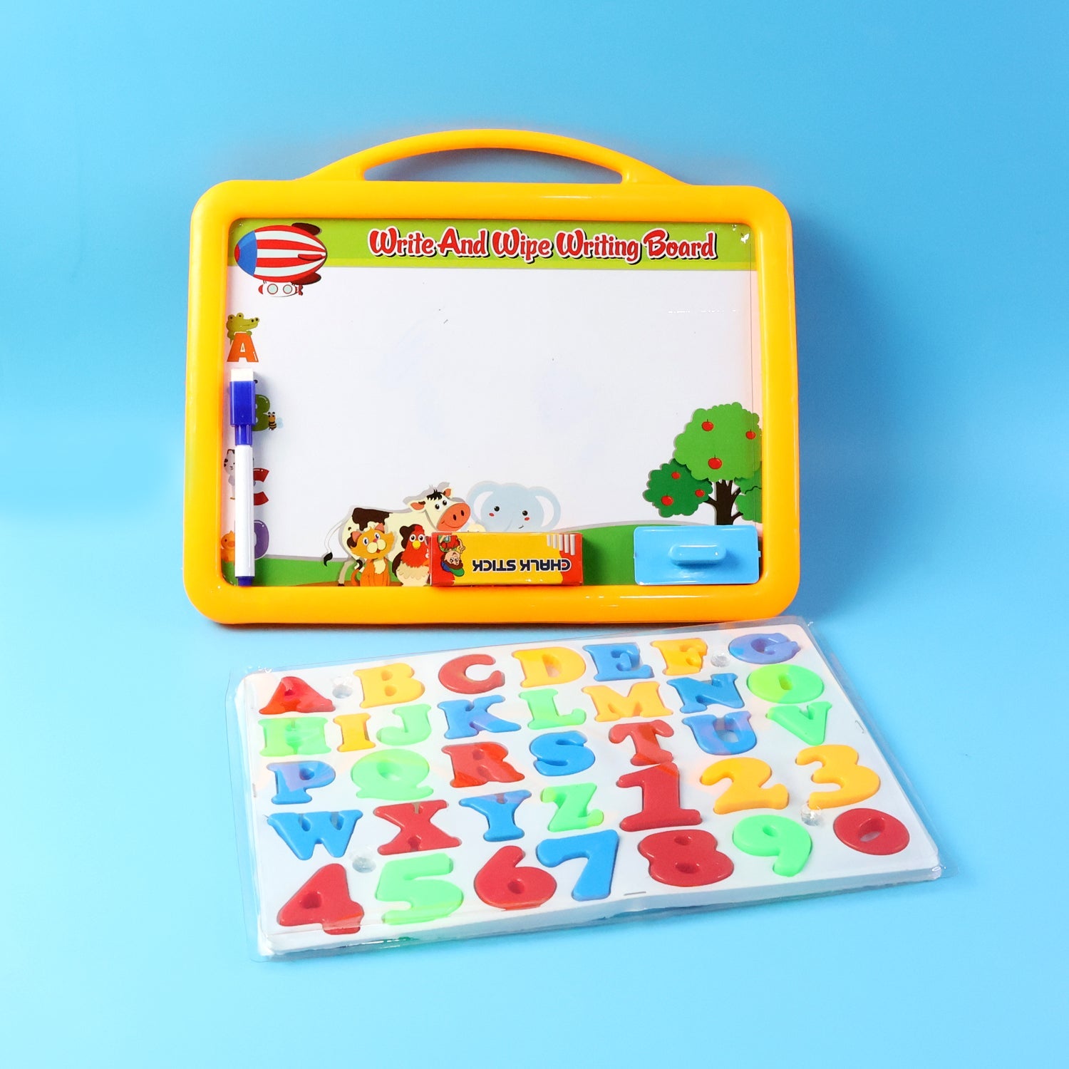 2-in-1 Kids Writing Board Set – Double-Sided Whiteboard & Blackboard
