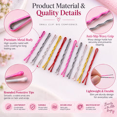 Colour hair pins girls styling