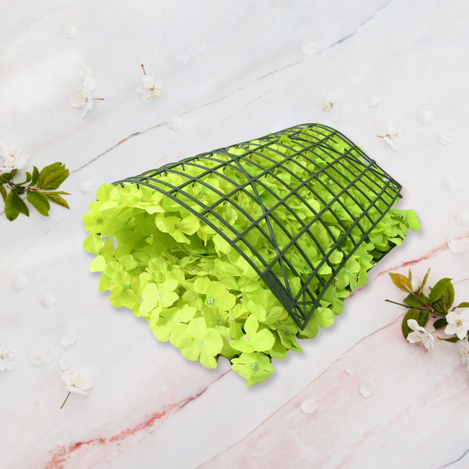 Plastic Wall Artificial Flowers Plant Base (60Ã—40 CM / 1 Pc)