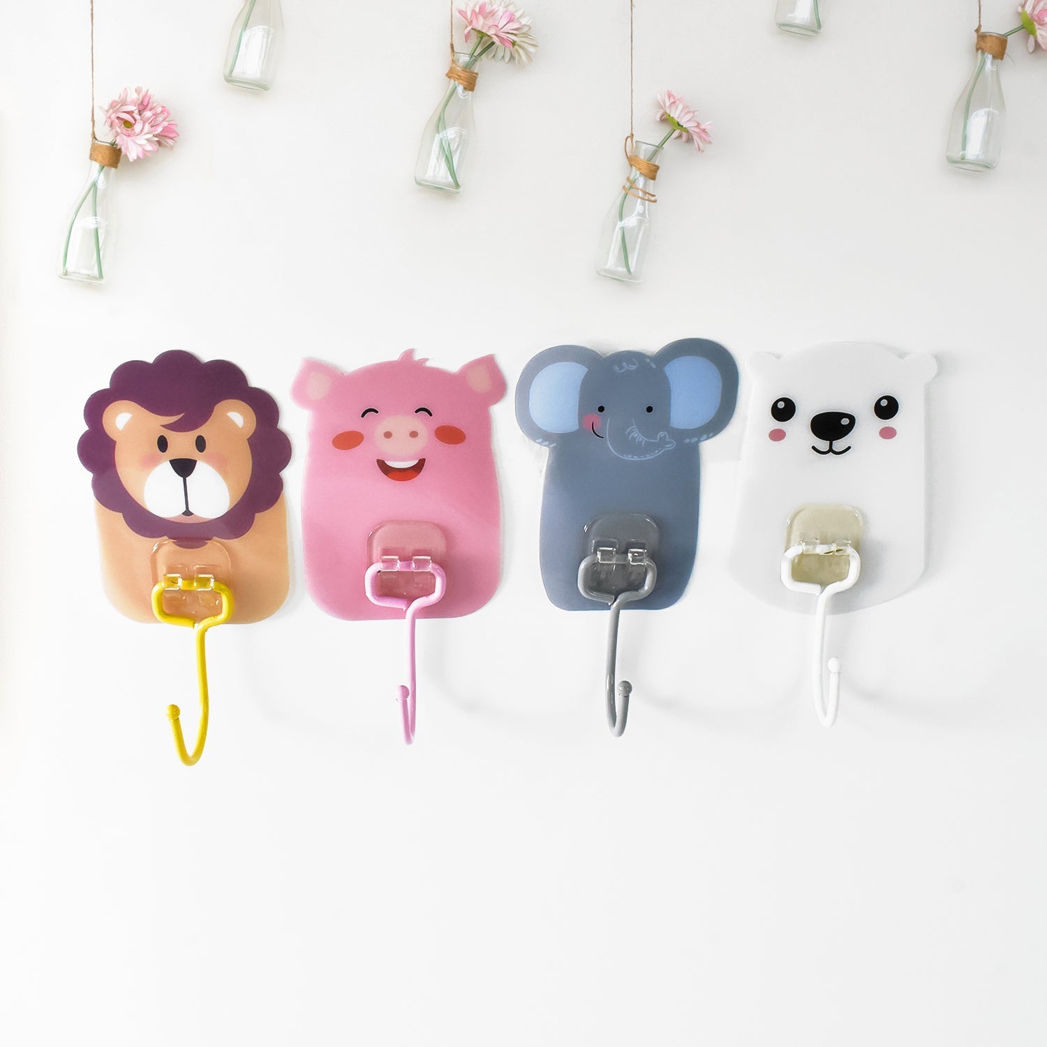 AdhesoPals Cartoon Stickers Hook Set