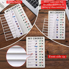 Portable Chores Note Board (20Ã—12 cm, Mix Color)