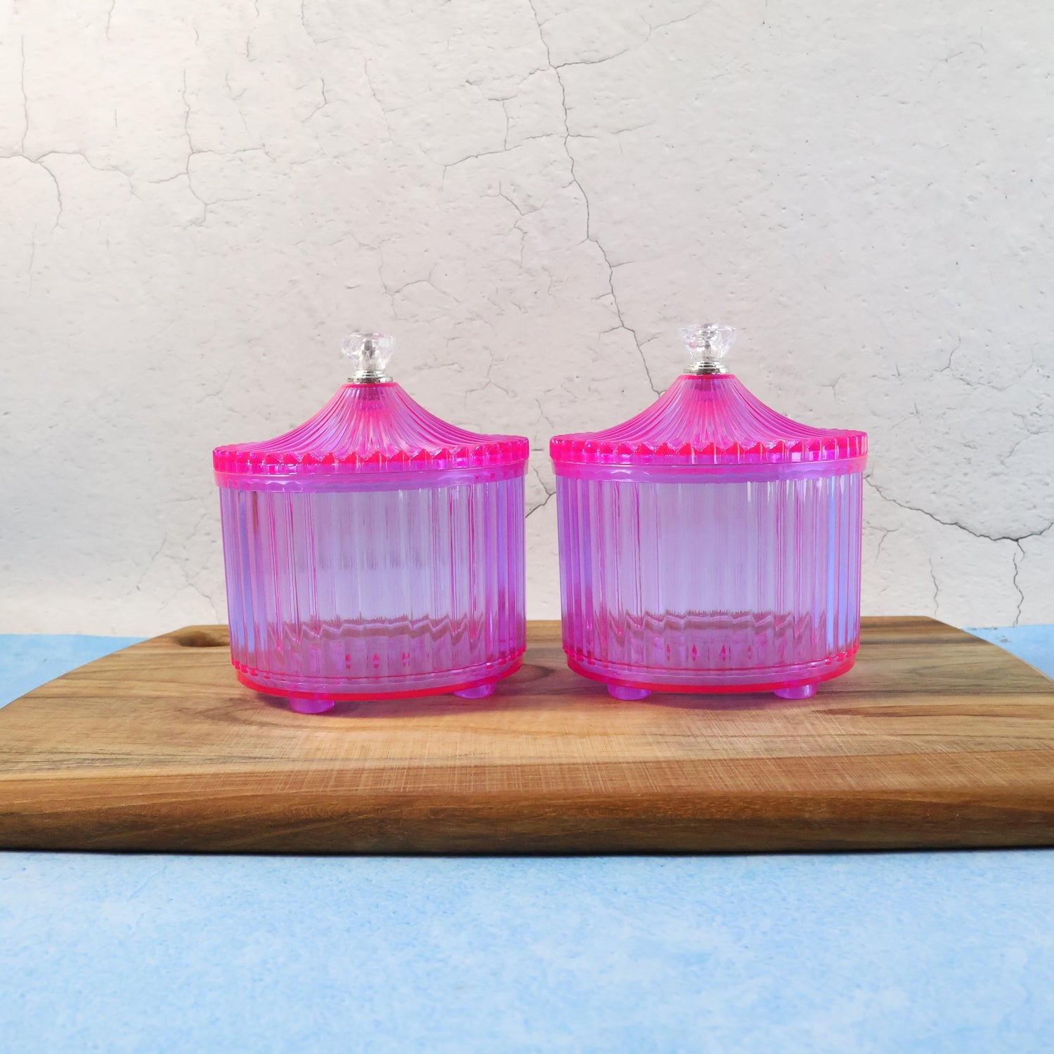 Dry fruit containers set with easy-open lids