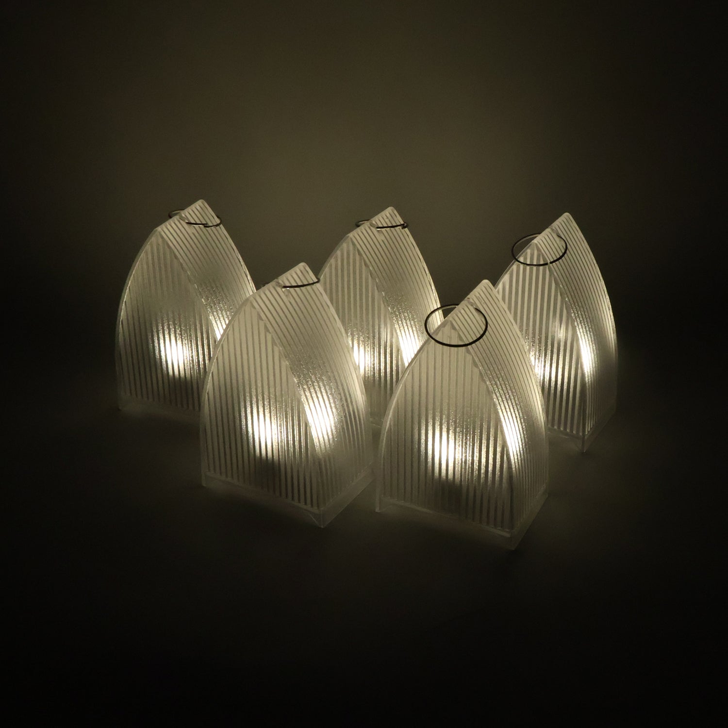 LED Flameless Decorative Lantern Lights - (5 Pc / Set)