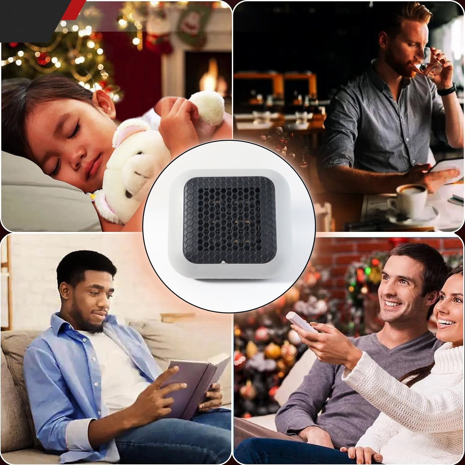 600W Wall-Mounted Plug-In Room Heater (1 Pc / With Conveter)