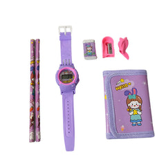 Stationery Set for Kids â€“ 7-in-1 School Kit with Pencils, Eraser, Sharpener, Pouch & More (Pack of 7 Pcs)