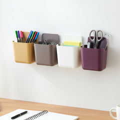 Close-up of plastic wall mounted mobile holder edges
