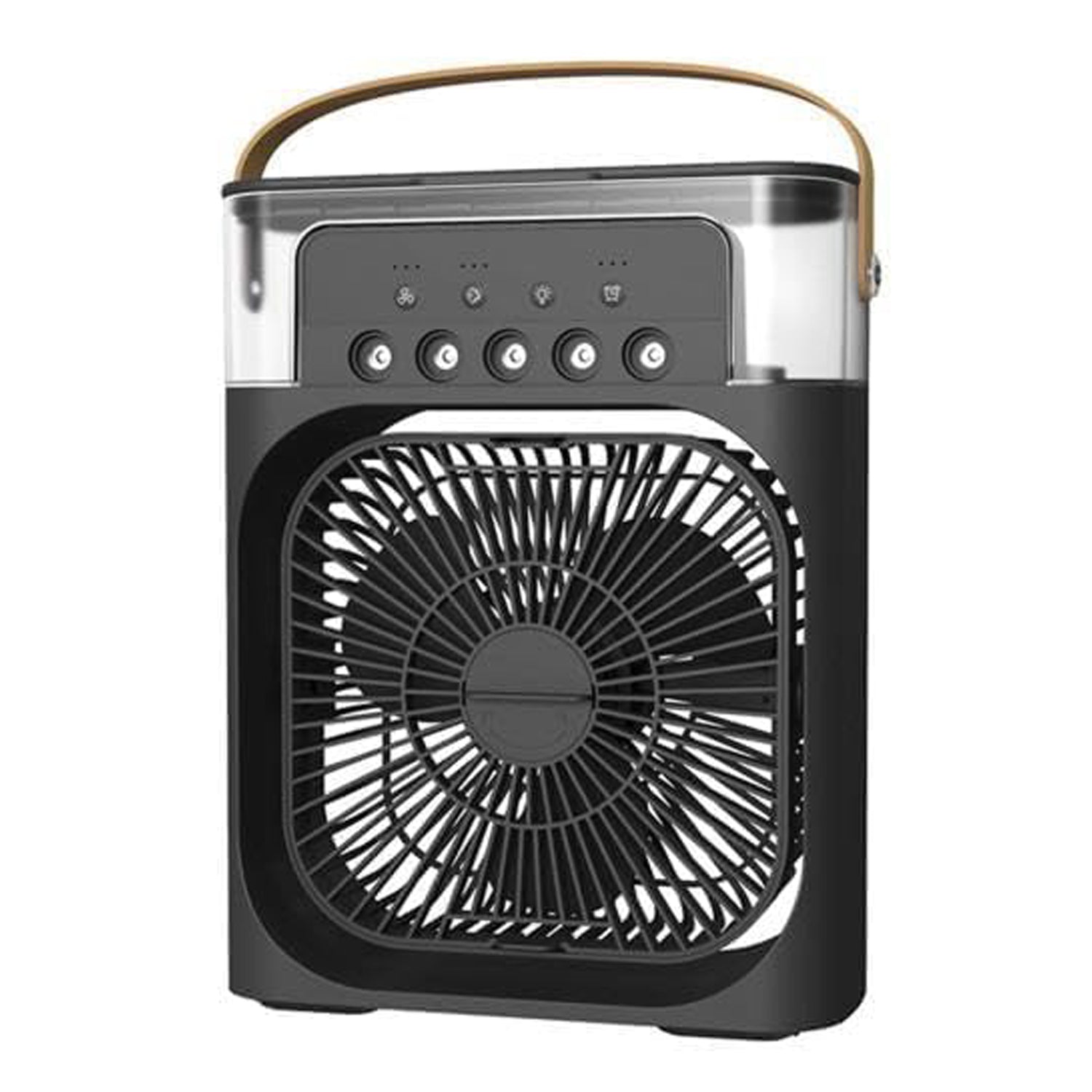 DeoDap Portable Air Cooler Fan with 7-Color Light â€“ Personal AC Fan - packaging shot