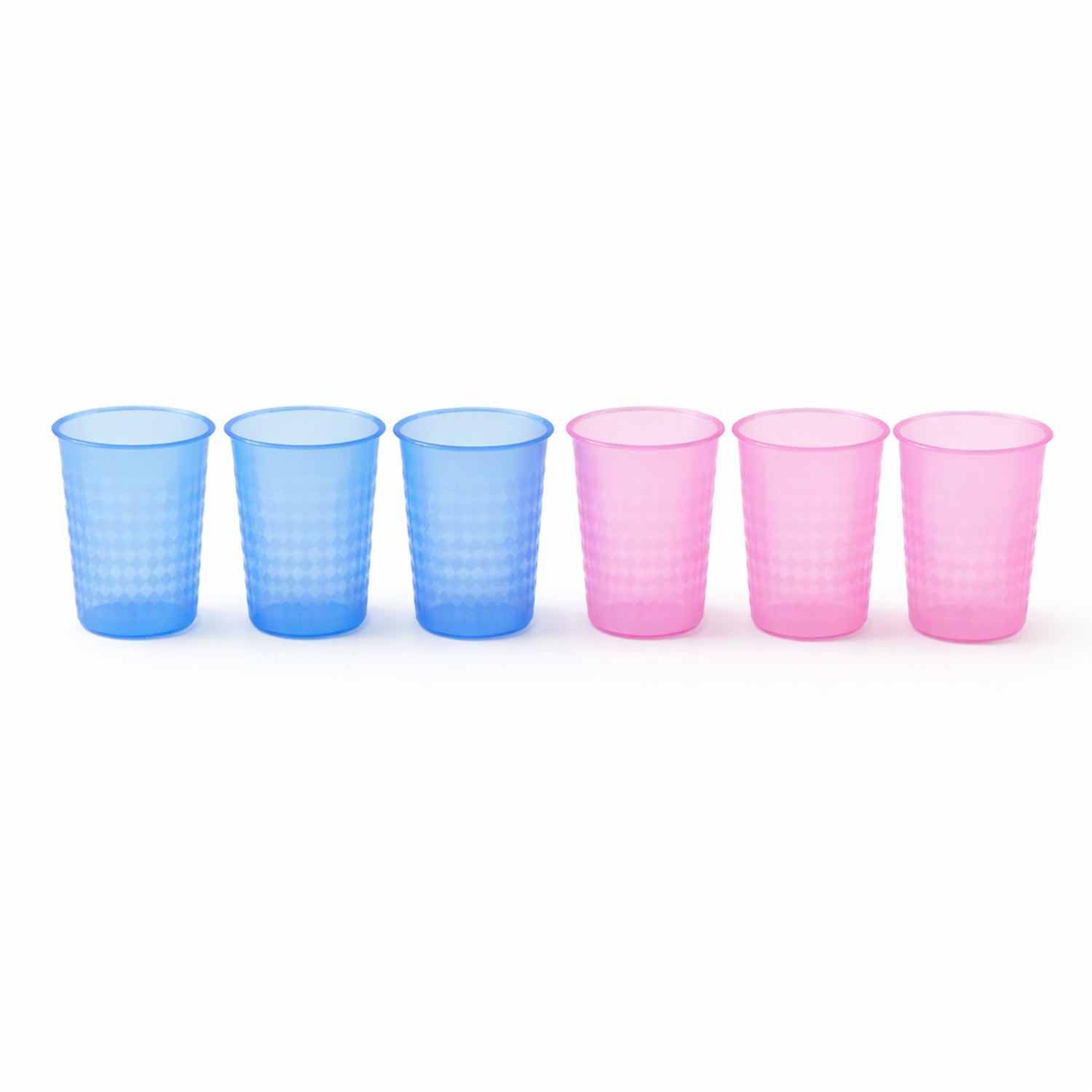 Unbreakable Plastic Drinking Glass Set of 6 (200 ML Each)