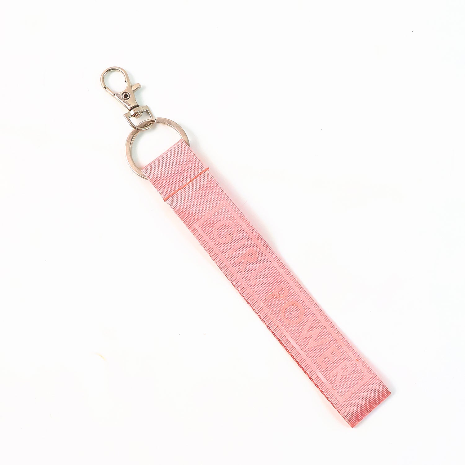 Metal Ring Key Holder on Girl Power Keychain