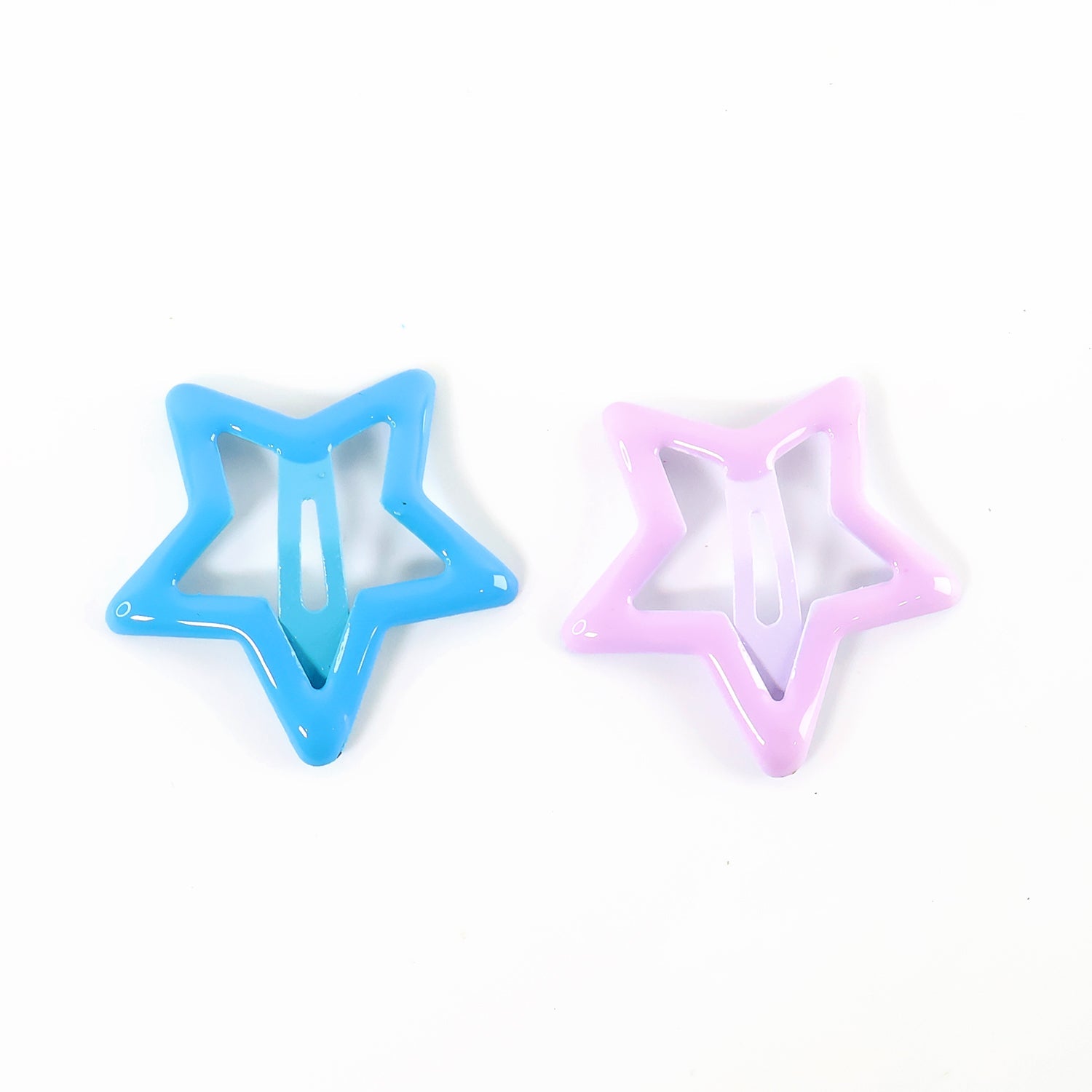Star-Shaped Hair Clips for Girls - (2 Pc)