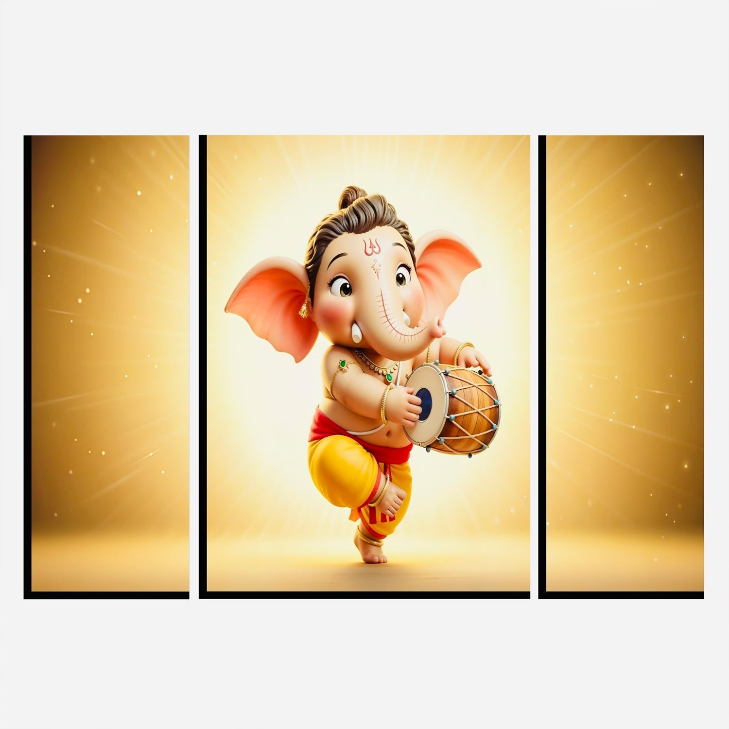 Ganesha panel frame living room