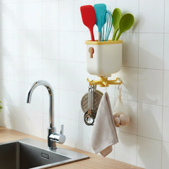Hanging hook with items attached