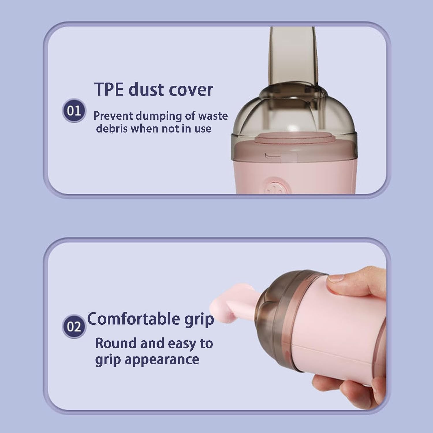 2 in 1 Mini Vacuum Cleaner with Brush Attachment (1 pc)