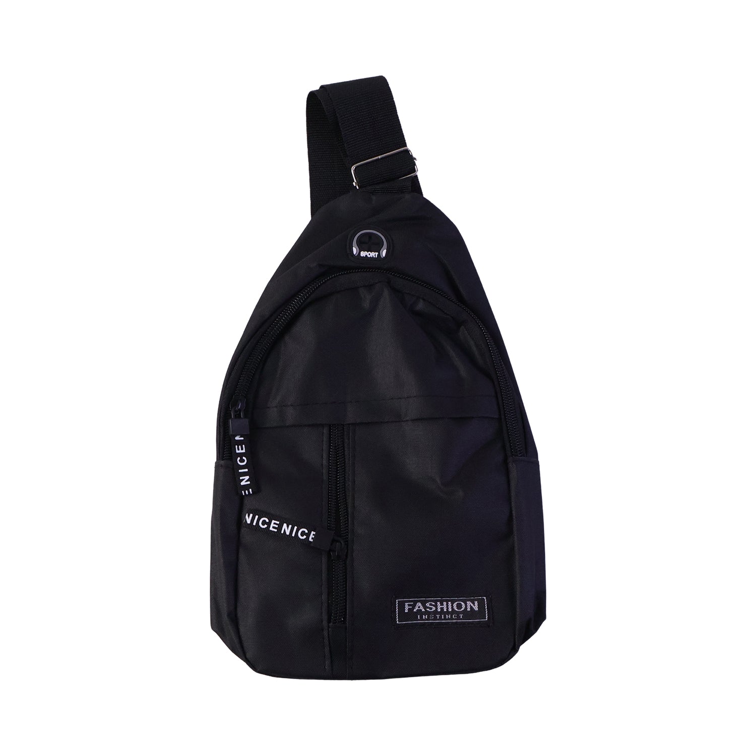 Waterproof Waist Bag, Shoulder Bags USB Charging Earphone Hook Sling Travel Bag (1 Pc / Mix Color)