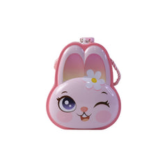 Cute Bunny-Shaped Metal Piggy Bank with Lock & Key – 1 Pc, Mix Design