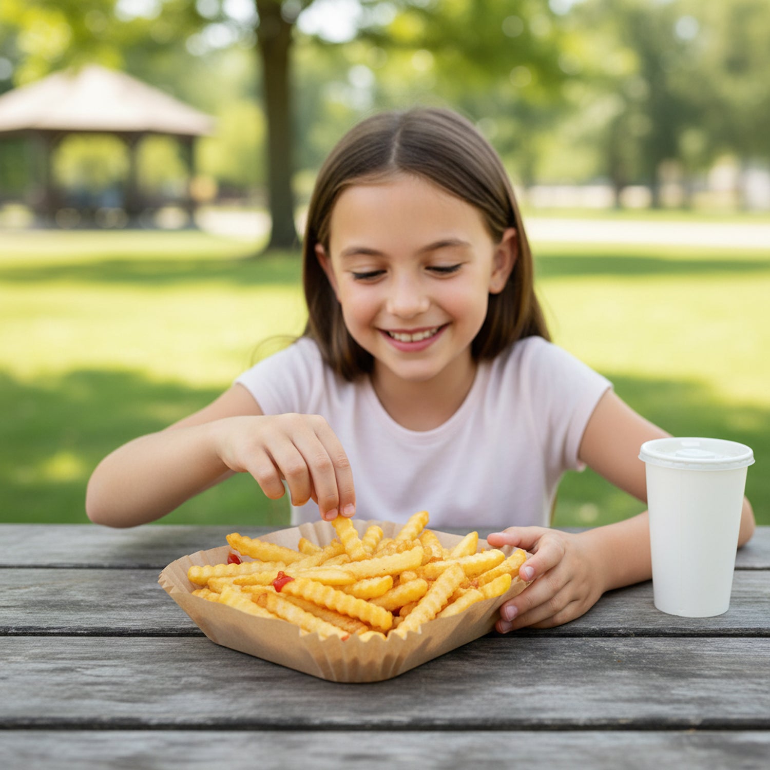 Square Disposable Paper Air Fryer Liners (50 Pc Pack, 160x45 mm)