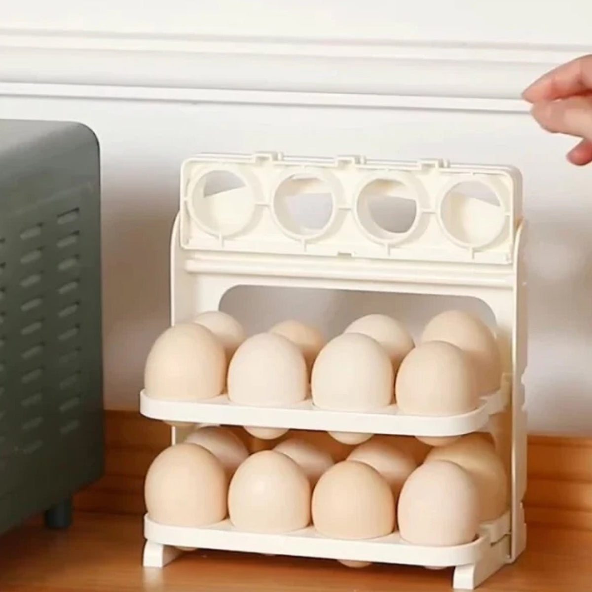 Foldable 24 Grid Egg Storage Tray on white background