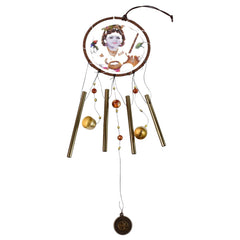 Krishna Dream Catcher Wind Chime featuring Mystic Murali design