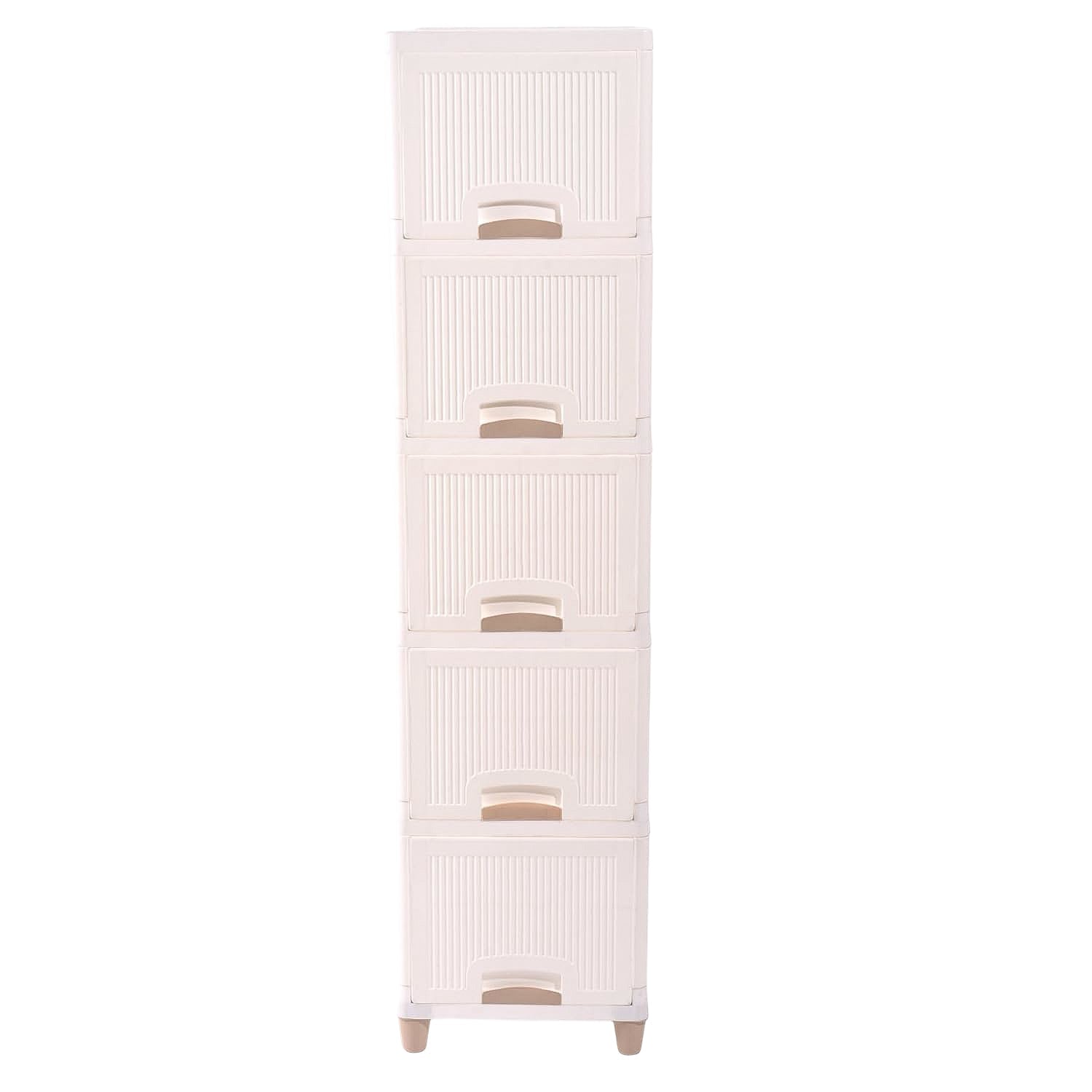 Multi-Purpose 5-Layer Plastic Storage Drawer Cabinet for Home and Office