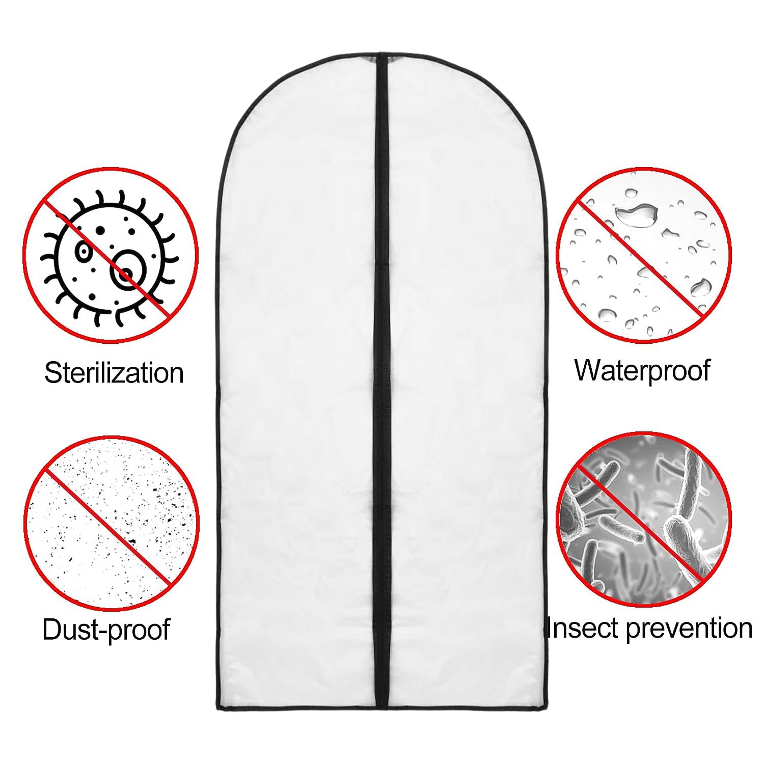 Foldable Non Woven Men's Coat Blazer Suit Cover (100Ã—60 CM / 1 Pc)