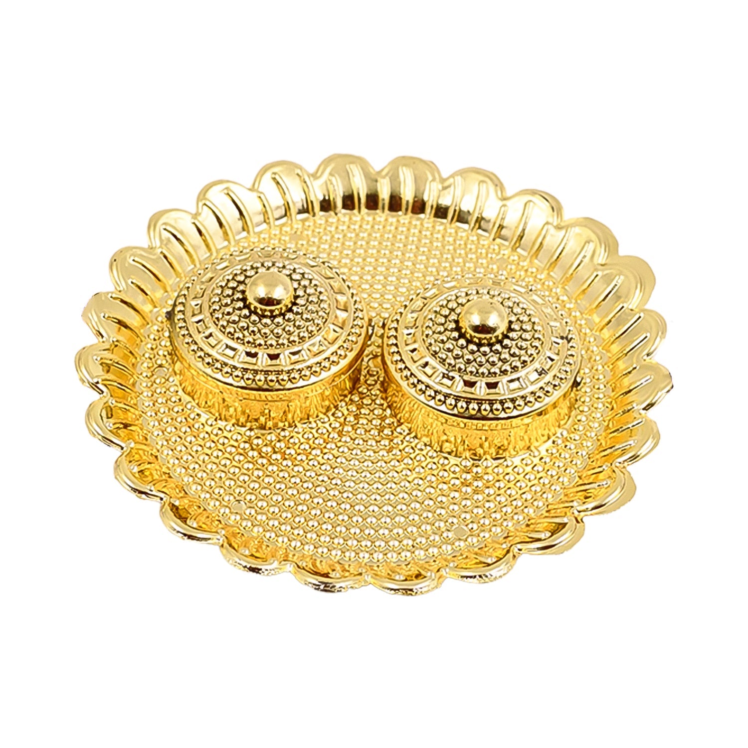 Blessed Round Thali Holder for festive occasions