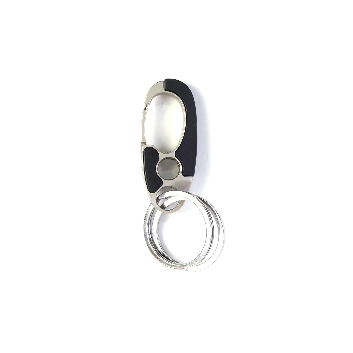 Premium Stainless Steel Carabiner Keychain with Secure Locking Clip 1 Pc