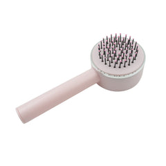 6034 Air Cushion Massage Brush, Airbag Massage Comb with Long Handle, Self-Cleaning Hair Brush, Detangling Anti-Static for All Hair