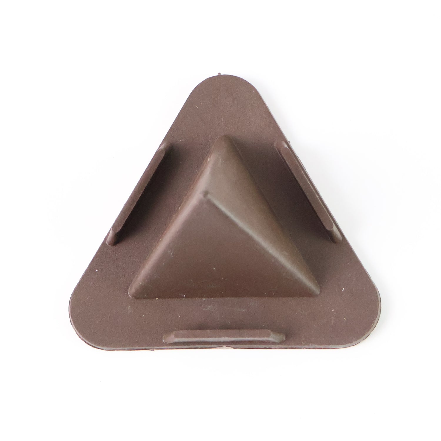 Brown Tri-Angle Pyramid Stand side angle