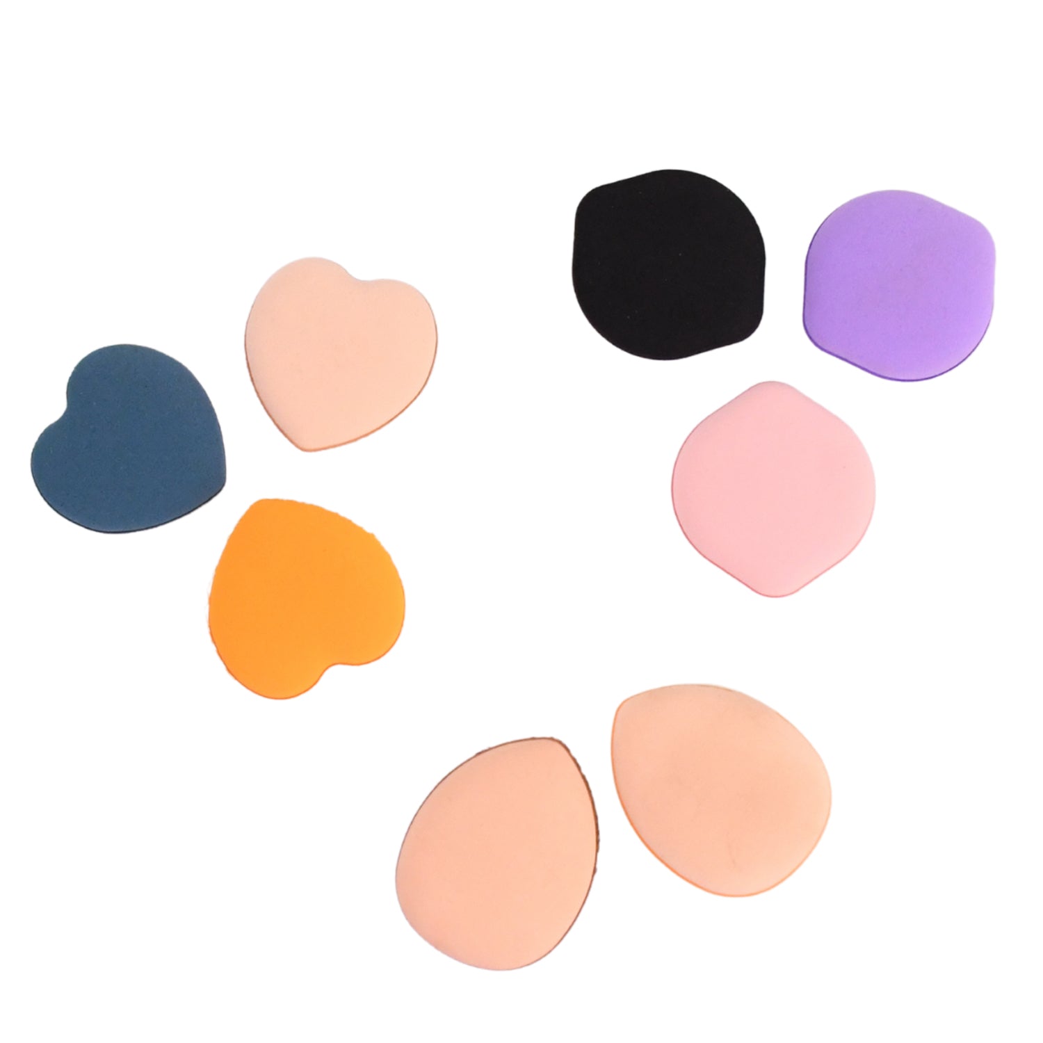 Mini Finger Makeup Powder Puffs in hand for makeup application