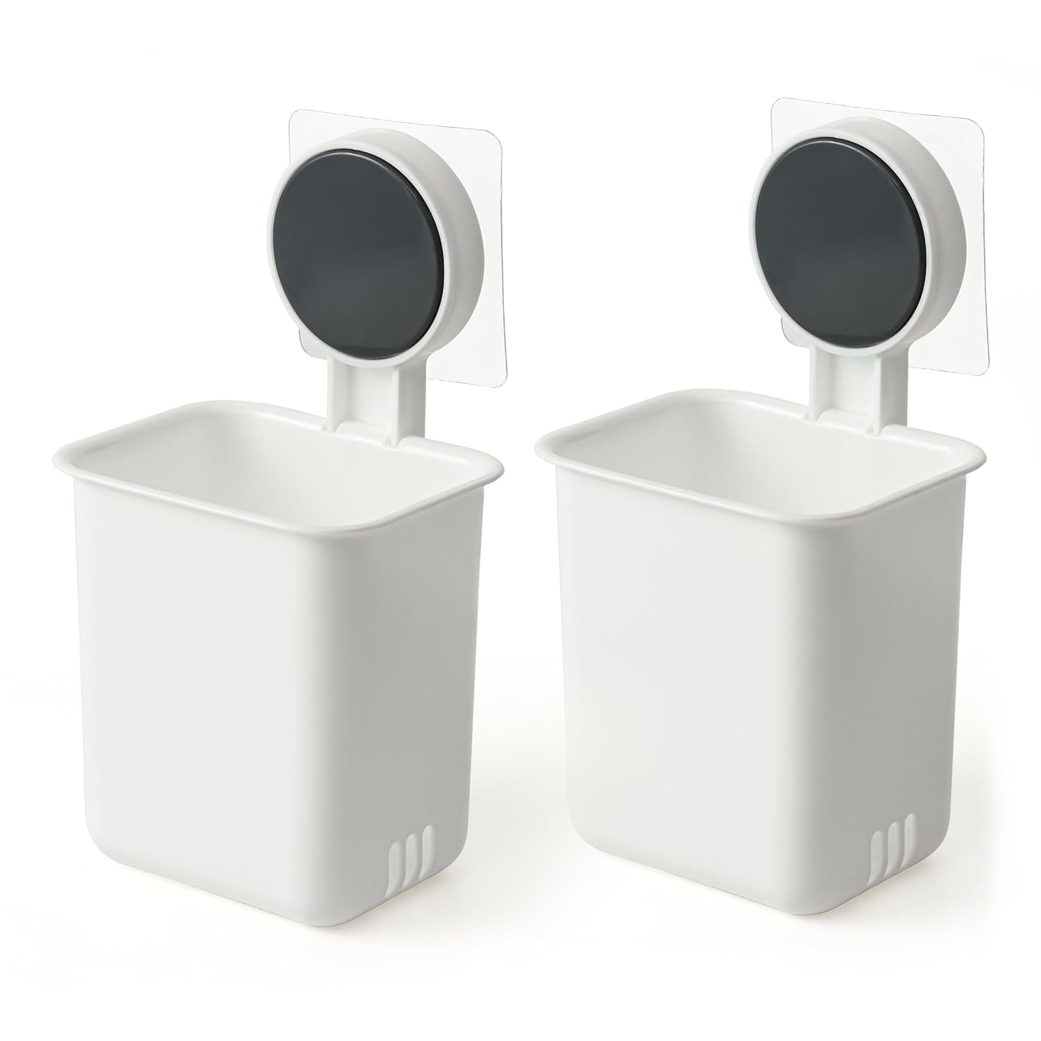 Wall Mounted Bathroom Storage Organizer Cup Set (2 Pc Set)