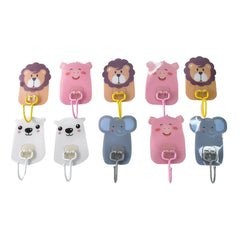 WallMates Cartoon Self-Adhesive Wall Hooks Set