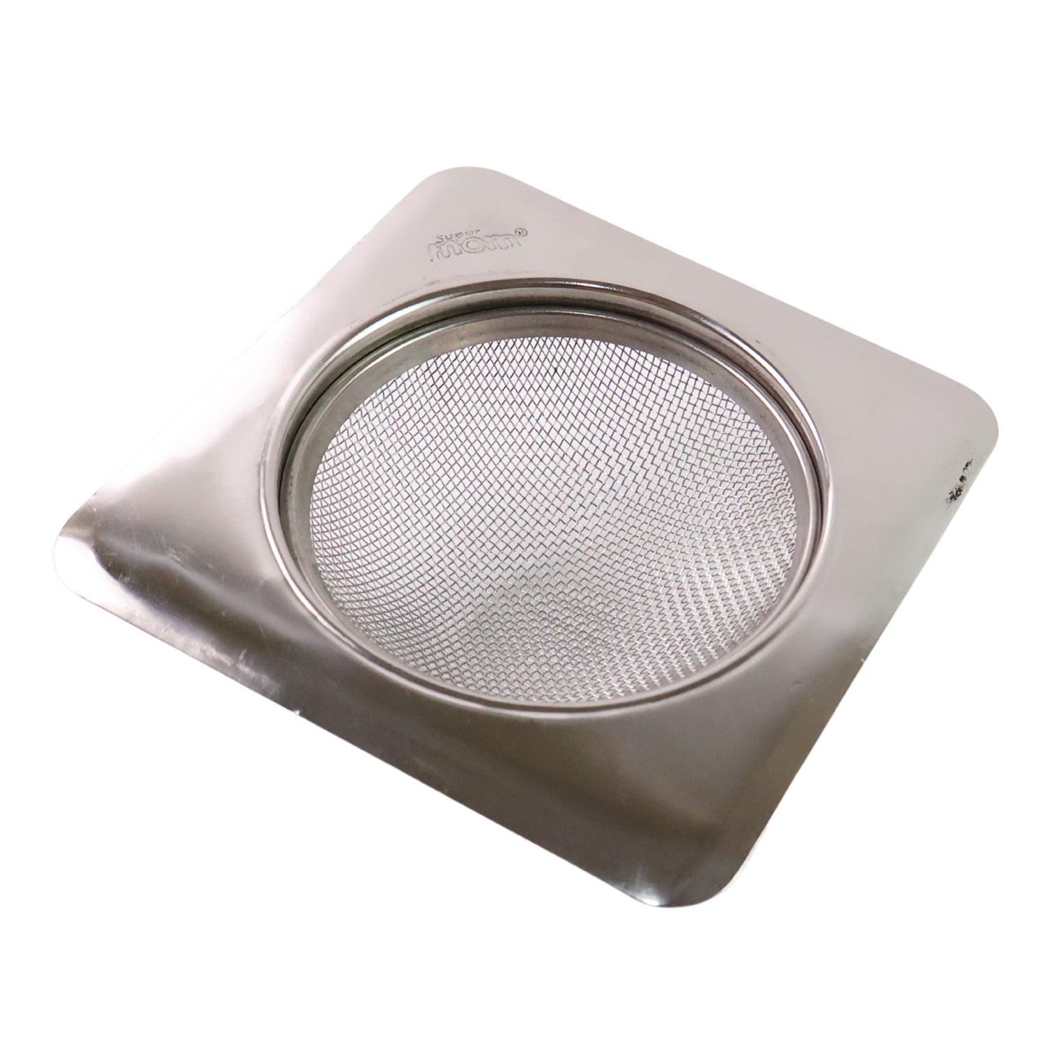 Square Kitchen Sink Strainer with brushed finish