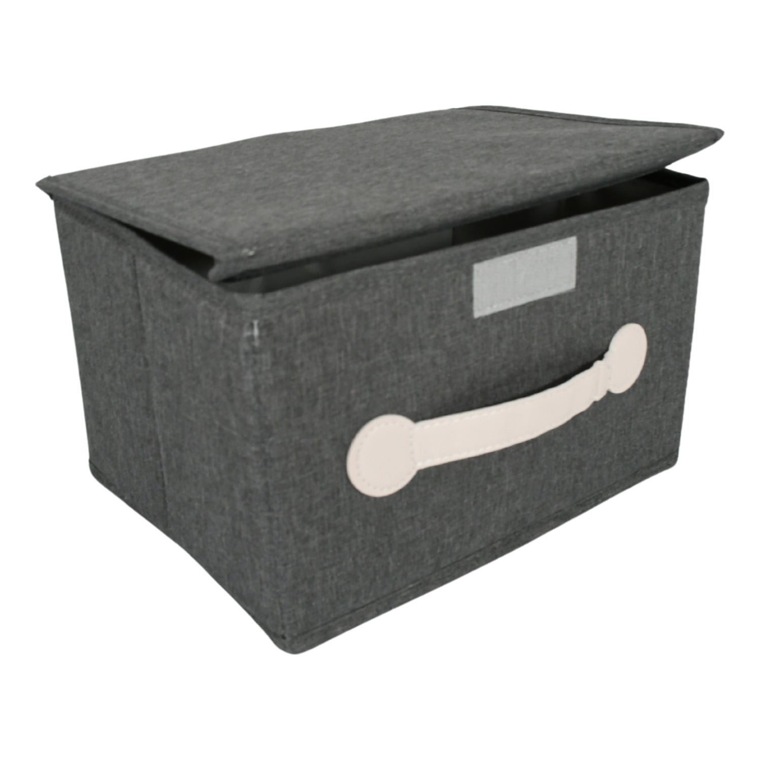 Small Foldable Storage Box With Lid And Handles, Cotton And Linen Storage Bins And Baskets Organizer For Nursery, Closet, Bedroom, Home (28Ã—20Ã—16 Cm / 1 pc)