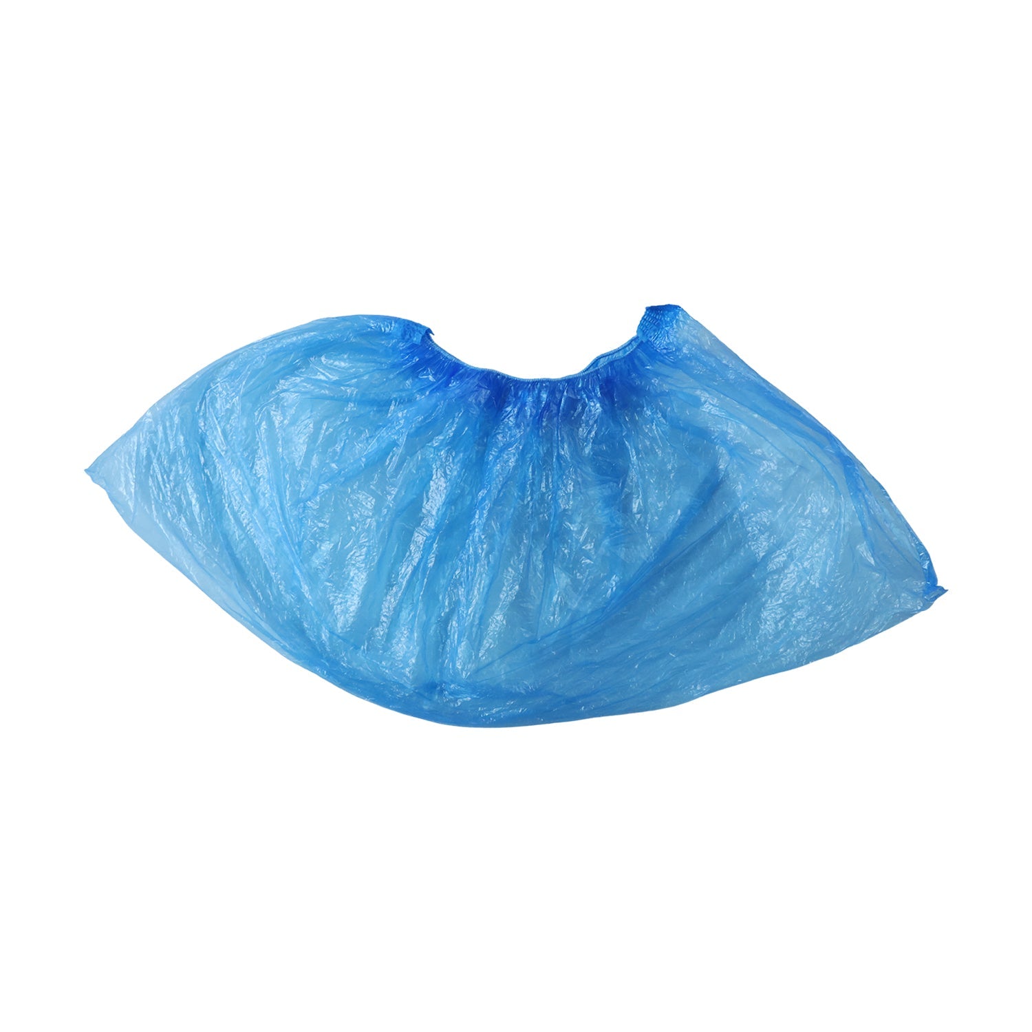 Disposable Plastic Shoe Cover Set with Elastic Fit (5 Pair Set)