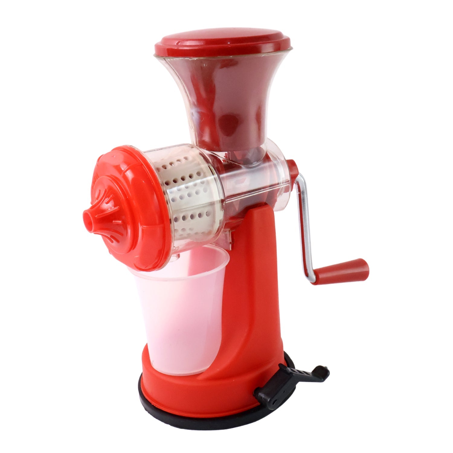 Portable manual juicer disassembled for cleaning