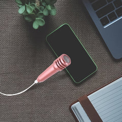 12907 Mini Microphone Mic with Earphone for Voice Recording, Mike Mic Microphone with Handsfree for Mobile Computer, Headphone Handfree Earphone Usb Microphone Vocal Gift Miniature Children (1 Pc)