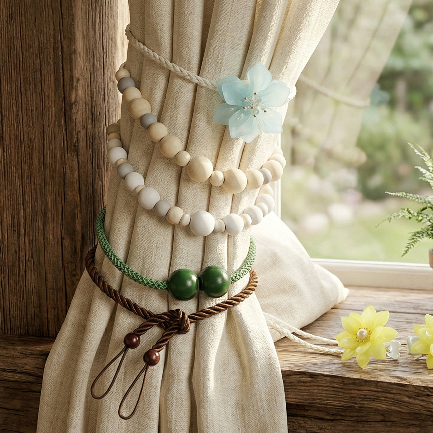 Decorative Curtain Tieback (1 Pc Mix Design)
