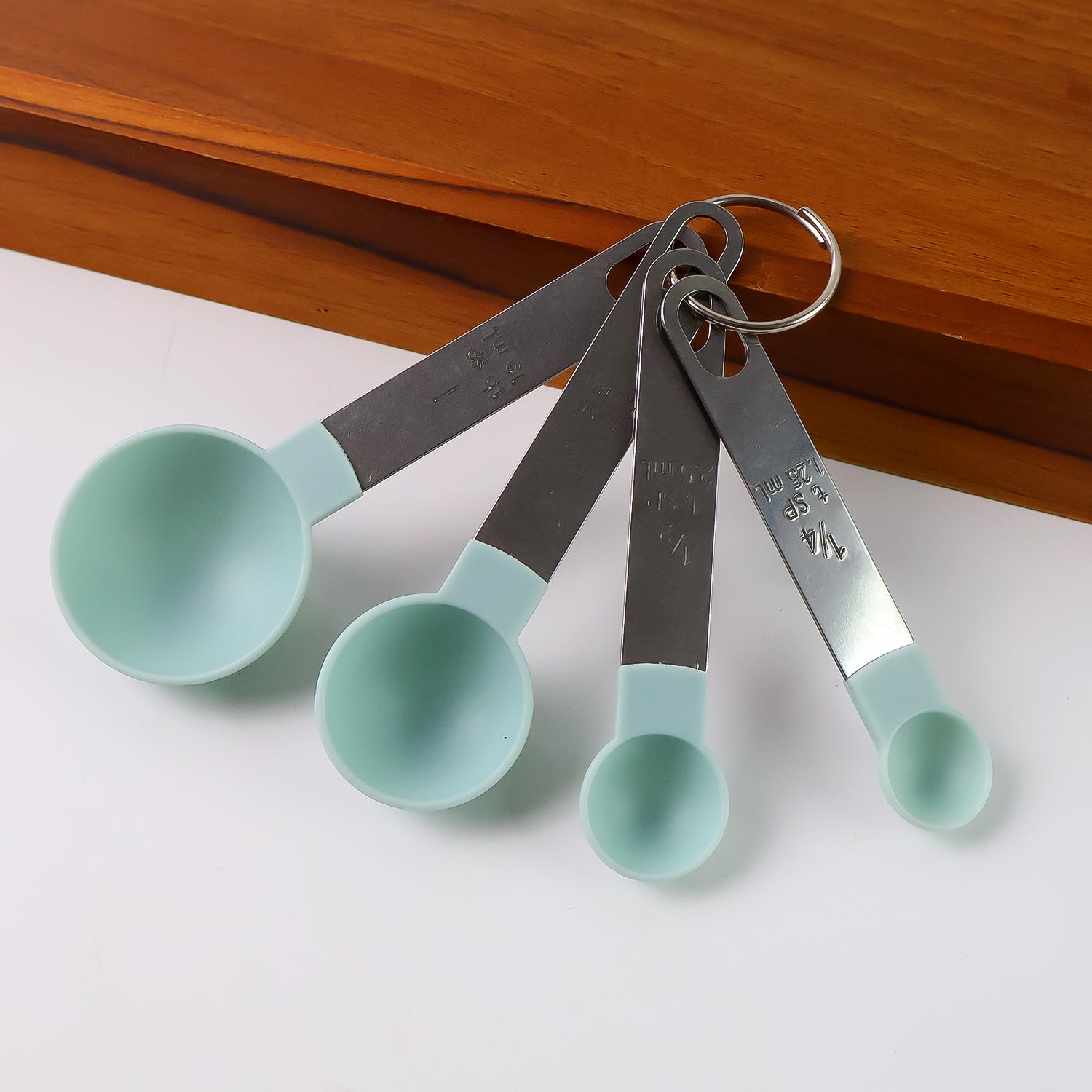 Premium Measuring Spoon Set with Stainless Steel Handles 4-Piece