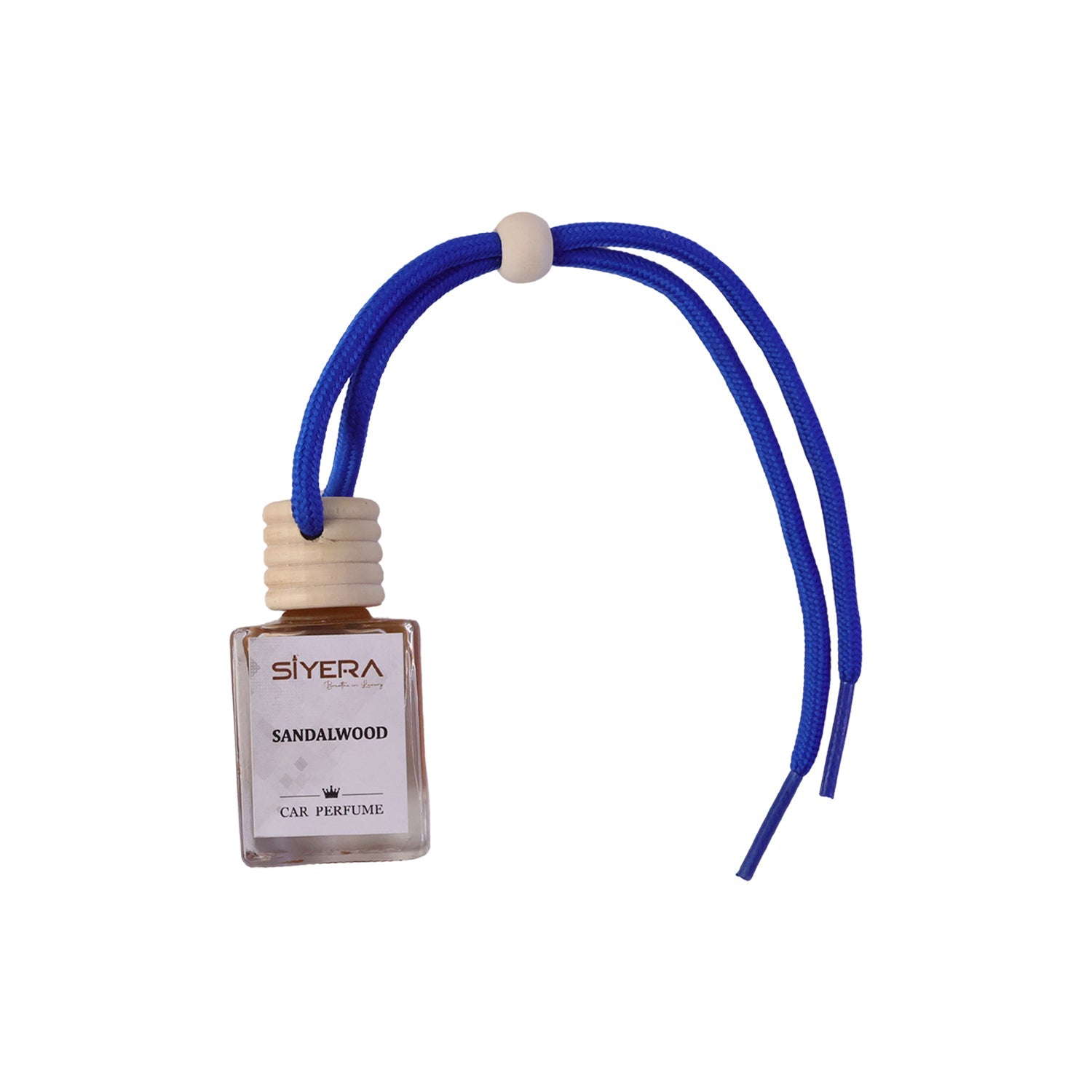 Sandalwood Car Perfume creating a fresh and calming ambiance inside a car cabin.