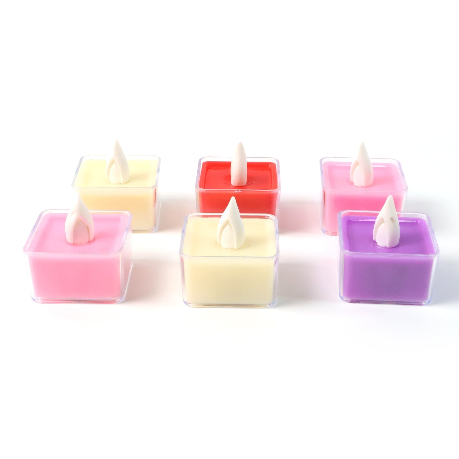 LED Flameless Decorative Tealight Candles - (6 Pc / Set)