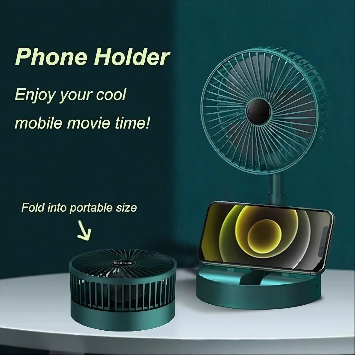 Detailed specs of the adjustable desktop fan
