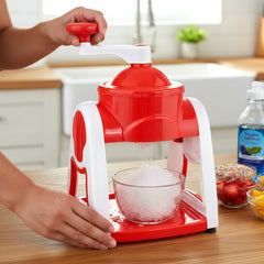 Manual Ice Snow Maker Machine (1 Set Red Color)