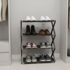 4 Layer Foldable Shoe Rack Organizer (1 Pc)